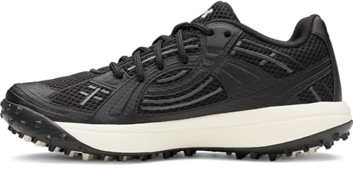 Under Armour Women's Glyde Sola Pro Softball Cleats, (001) Black/Stone/Black, 8, US