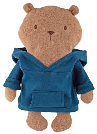 Sigikid Mister O'Lui Biberbär mit blauem Hoodie Plüschtier Kuschelfreund | Großer Plüsch Biberbär Mister O'Lui aus Baumwoll-Teddyfleece mit blauem Hoody – ein liebenswerter Kuschelfreund für Kinder