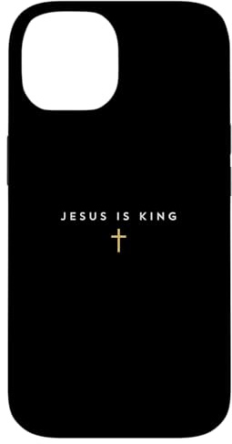 Jesus is King Cross Thin Christian Faith Jesus King Minimal Case for iPhone 14
