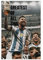 utahcr Poster su tela, motivo: Coppa del Mondo dell'Argentina, decorazione artistica da parete per soggiorno e camera da letto, 20 x 30 cm