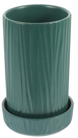 HOMOCONO Portacubiertos de Cerámica Organizador de Utensilios Estable para Cocina Decoración de Encimera Porta Cucharas y Tenedores Diseño Simple