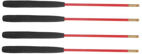 NOLITOY 2 Paires Bâtons Diabolo Chinois Solides Tête Cuivre Équilibrée Antidérapants et Poids Optimisé pour Jonglage Adulte pour Corde Kit de Remise Forme et Performance