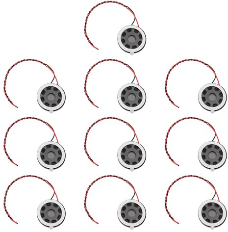 EMSea 10 Stück 20-mm-Mini-O-Lautsprecher 8 Ohm 1 W 20 X 4 Mm für Spielzeug-RC-Modelle