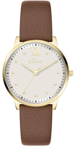 s.Oliver Damenuhr - 32 mm - analoge Armbanduhr für Damen mit Quarzwerk - 3 ATM wasserdicht - Kratzfest - Geschenkidee