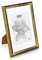 Shabby Chic A4 Bilderrahmen - Glasfront - mit Passepartout für 20x15 Fotos - 2 cm Rahmenbreite - Echtholz - Gold