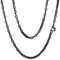 FaithHeart 18k vergoldete Kaffeebohne Halskette 4mm breit 45cm lang Halskette für Damen und Herren