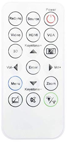 VINABTY Reemplazo de Control Remoto SP.8VH02GC01 para Optoma proyectores BR-3079N S315 S316 W310 W312 W316 X312 X315 X316 DS344 DS346 DW346 DX345 DX346 H112e H182X S310e