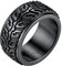 Richsteel Damen Herren Schwarz Mechaniker Biker Fingerring Punk Spinnerring Zappel Bandring mit Geschenkebox für Valentinstag Geburtstag