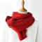 Neu Rot Wollschal Damen Winter Warm Gestrickte Dünne Schals Frau Kleine Kurze Schals Damen,Erwachsene 152Cm