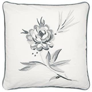GreenGate Cushion Cover Aslaug White w. emb 40x40cm