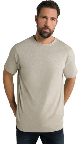 JP 1880 Herren T-Shirt, Kieselgrau, XXL