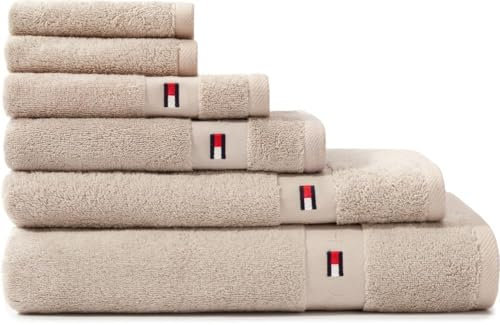 Tommy Hilfiger Duschtuch | sand - 70 x 140