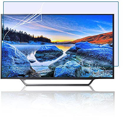 Mattierter, blendfreier Bildschirmschutz – Anti-Blaulicht/UV-Schutz/Augenschutz, TV-Bildschirmfilter – für gebogene Bildschirme von Desktop-Monitoren/Clear / 50 Inches 1095x616mm