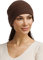 Fishers Finery Damen Beanie mit Bündchen aus 100 % Kaschmir, Braun, Einheitsgröße