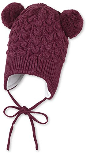 Sterntaler Mädchen Bommelmütze Struktur, Rosa, 47