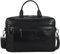 Marc Peter Laptoptasche Los Angeles I Leder Umhängetasche für 15.6 zoll Laptop I Aktentasche für Notebook I Tasche für Damen und Herren Buffleder Schwarz