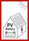 Dreifke® Aufkleber, Hinweis auf eine PV-Anlage mit Batteriespeicher, Folie, 105x148 mm