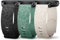 Wizvv Lot de 3 bracelets de 20 mm compatibles avec Garmin Vivoactive 5/3/Forerunner 55/165/245/245 Music, gravure léopard, en silicone, pour sport Venu/Sq/Sq 2/Sq Music, pour homme et femme