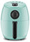 Elite Gourmet EAF0201BLX - Freidora eléctrica de aire caliente con ahorro de espacio, sin aceite, temporizador y controles de temperatura, 1000 W, 2.1 cuartos de galón, menta