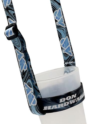 Don Hardware - Portavasos Festival Lanyard Cerveza Accesorios Botellas Vasos Térmicos Correas Hombro Bebidas Camping Tazas Botellas Vino Café Asa Transporte Correa Sling Festivales