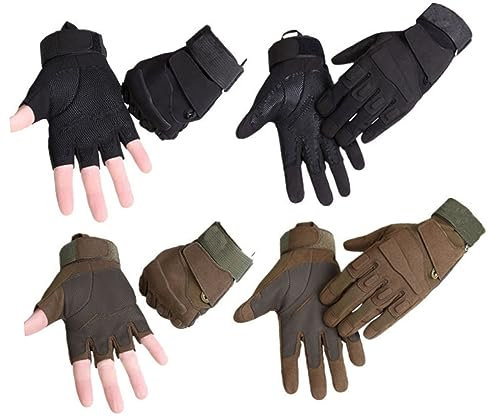 BELLIFFY Taktische Handschuhe thermohandschuhe warm Gloves Handschuhe Thermal Gloves Turnhandschuhe Outdoor-Handschuhe Reithandschuhe Halbfinger Fahrradhandschuhe Modehandschuhe