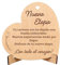 CUBIBOO ART Tarjeta de Madera Corazón - Tarjeta despedida trabajo - Regalo despedida compañero de trabajo - Regalos despedida amiga - Tarjeta felicitación despedida - Detalles compañeros de trabajo