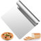 Ramasse Légumes Cuisine, Grattoir à Pâtes en acier inoxydable 304 304, Raclette en Acier Inox 304, Coupe Pate Boulangerie, Corne Patisserie, Spatule à Pâte Coupe Pizza, Grattoir Cuisine