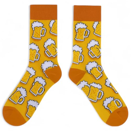 MIJOMA Herren Fun-Socken – Lustige Motivsocken mit ausgefallenen Designs – Bunte Baumwollsocken für Freizeit, Alltag & Büro