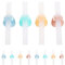CVUTOVO 12Ensembles Pailles Silicone pour Lot Clips Colorées et pour Soupe et Céréales Sûres et Hygiéniques