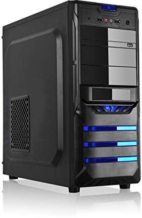 L-Link LEONIS - Caja ATX-Micro (USB 3.0) con Fuente 500 W, Color Negro