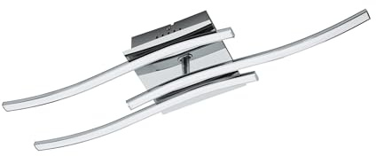 EGLO LED Ceiling lamp Valmora, 3-Light Ceiling Fixture, Material: Aluminium | plastic, colour: chrome