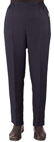 Eitex Damen Seniorenhose Schlupfhose mit Gummizug Kurzgröße ideal für pflegebedürftige Omas einfach anzuziehen und super pflegeleicht (36/38, dunkelblau Uni)