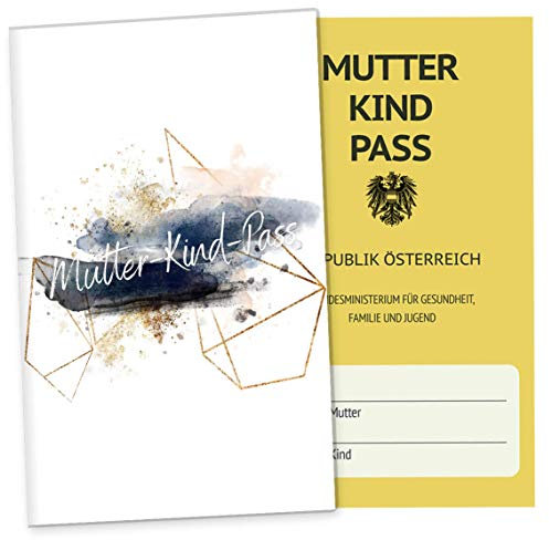 OLGS Mutter-Kind-Pass Hülle Glamour Splash | Hochwertige Mutter-Kind-Passhülle Schwangerschaft Geschenkidee - Schutzhülle für den österreichischen MuKi-Pass ohne Personalisierung, Splash-01