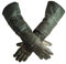 gaeruite Gants de Manipulation des Animaux de sécurité Anti-morsures, Gants de Protection en Cuir Ultra-Longs pour Animaux capturés, Reptiles, Chats