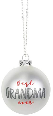 Enesco Our Name is Mud Oma Glitzer-Hängeornament, 9,5 cm, Mehrfarbig