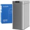 hOmeLabs 50 Litre Automatic Trash Can for Kitchen - Stainless Steel Garbage Can with No Touch Motion Sensor Butterfly Lid and Infrared Technology with AC Power Adapter, Silver