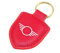 PSL Porte-clés en cuir véritable pour Mini Cooper One S R50 R53 R56 R60 F55 F56 F60 R58 R59 Emblème de style de voiture, Rouge, Taille unique
