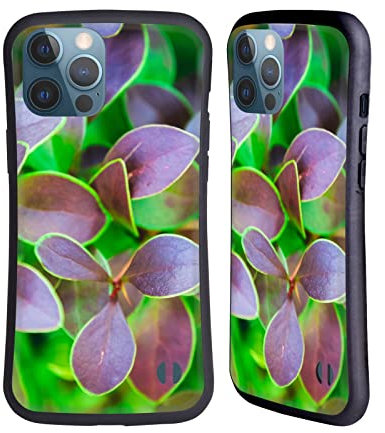 Head Case Designs Officially Licensed PLdesign Green And Purple Flowers And Leaves Hybrid Case Compatible With Apple iPhone 13 Pro Max