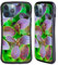 Head Case Designs Officially Licensed PLdesign Green And Purple Flowers And Leaves Hybrid Case Compatible With Apple iPhone 13 Pro Max