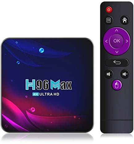 H96 MaxSmart TV Box Android 11 2GB 16GB 4K Hd Youtube Google Play Wifi 2.4G&5.8G Bluetooth Receiver Media Player HDR Usb 3.0 Google Play Bluetooth Receiver Media Player (2GB RAM+16GB ROM)