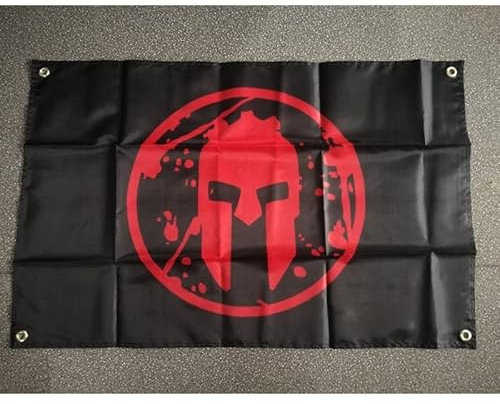 Flagge 90x150 cm Nylon Sechs Farben Rot Blau Grün Schwarz Orange Spartan Race Flag