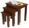 ARPHASLE Massivholztisch Satztisch Beistelltisch 3er Set Couchtische Schachteltische Wohnzimmertische Kaffeetisch Schlafzimmer Tischset, Rustic Eiche