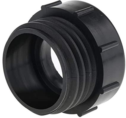 SunaOmni IBC Tote Valve Adapter, IBC Tank Fitting, Feingewinde Innengewinde Auf Grobgewinde AußEngewinde, Kunststoff, IBC Tankventil
