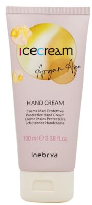 Inebrya Ice Cream Argan Age Hand Cream – Crema Mani Protettiva, 100 ml