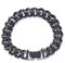 HSWYFCJY 13.5mm Kubanische Armband Iced Out Miami Schwarz überzogen Hip Hop Full CZ Diamant Armband für Männer,Länge 19cm