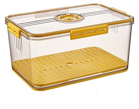 JMAHM Kühlschrank Schubladen Fridge Organizer Stapelbar Kühlschrank Aufbewahrungsbox fur Küchen、Kühlschrank、Schränke (32.5x22.5x15.3cm)