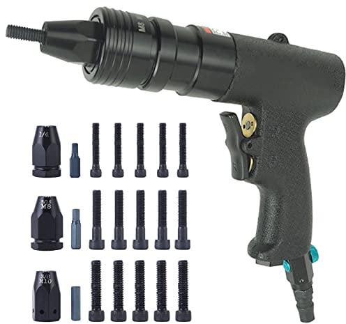 Blindniet-Pistole Pneumatisches Nietmutternpistole Nietwerkzeug Automatische Nietpistole Geeignet Für Alle Arten Von Metallplatten, Rohren Und Anderen Nieten M6 M8 M10 Kopf