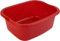 oceanevo® 11 Litres Rectangular Washing Up Bowl Red Basin Mixing Sink Tidy Organizer Large Plastic Kitchen Portable Dish Washtub (Red)