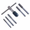 Orbitron Gewindeschneider- und Bohrfutter-Set, Werkzeugstahl, T-Griff, metrisch, M6, M7, M8, M10, M12 und Schneideisen, 6-teilig