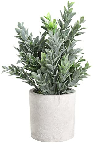 EGLO LIVING Kunstpflanze Chitose, künstliche Zimmerpflanze im Topf, naturgetreue Deko Pflanze für Wohnzimmer, Kunstblume aus Kunststoff in Grün und Paper Pulp in Braun, 22 cm